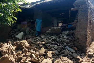 De vernietiging door de aardbeving in Afghanistan